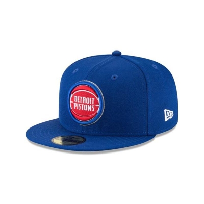Detroit Pistons Gorra | New Era NBA Wool Standard 59fifty Fitted Cap Mexico - Azules
